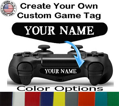 Playstation 4 Ps4 Controller Led Custom Gamer Tag Name Light Bar Decal Sticker