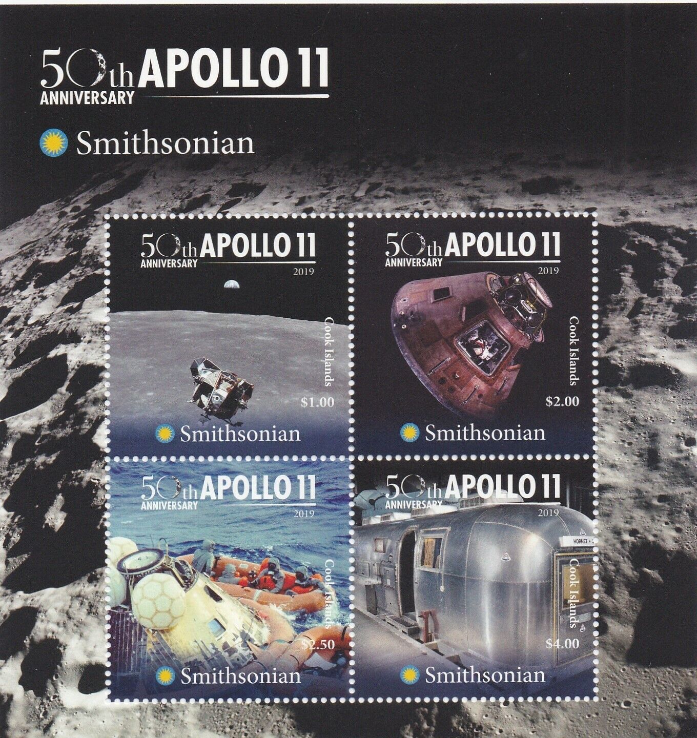 Cook Islands (2019) Apollo 11 - M/s 2