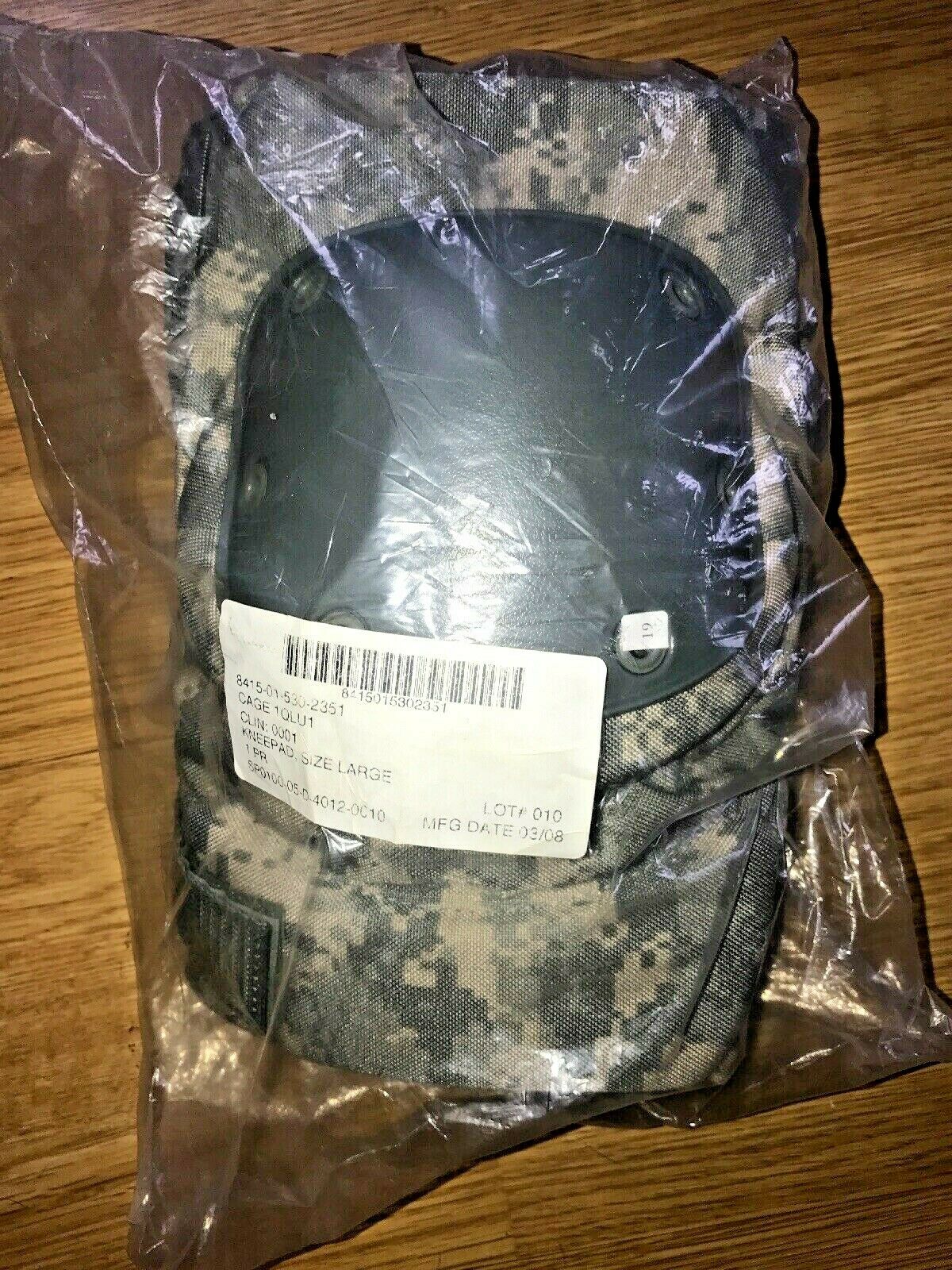 Genuine Us Military Issue Acu Universal Camo Tactical Knee Pads Sm Med Larg New