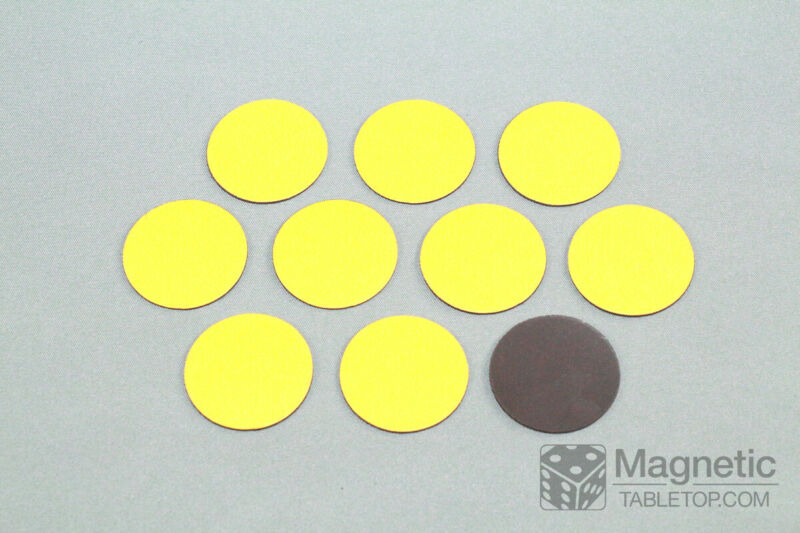 Magnetic Bases - 30 mm round - just peel-n-stick! - Warmachine - Set of 10 pcs.