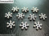 Freeshipping 100pcs Silver Plated Snowflake Loose Spacer Beads 8mm 10mm Pick