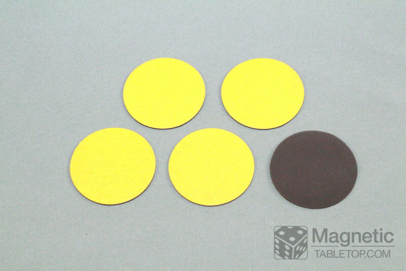 Magnetic Bases - 40 mm round - just peel-n-stick! - Warmachine - Set of 5 pcs.
