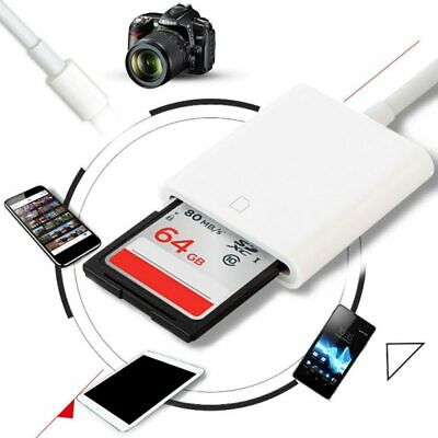 Camera Reader Lightning To Sd Card Adapter For Ios 9.2 Iphone 6 7 8 11 Xs Ipad