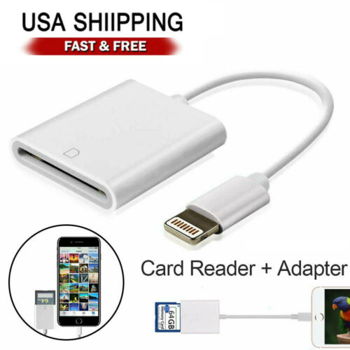 Sd Card Adapter Camera Reader For Ipad Iphone 6 6s 7 8 Plus 11 12 Pro X Xs Max