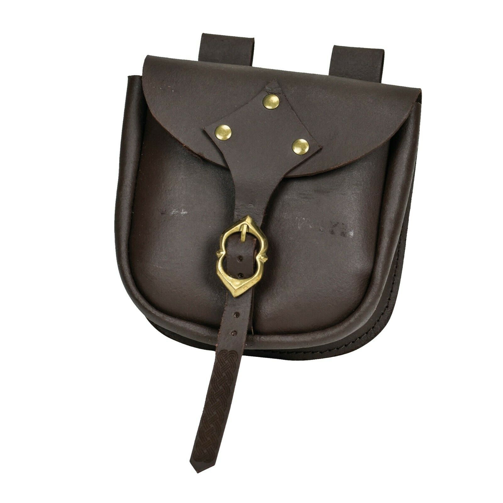 Medieval Adventurer’s Brown Leather Pouch
