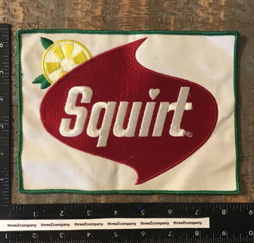 Vintage SQUIRT Soda Pop Beverage Company Logo Uniform Patch Large Original Rare