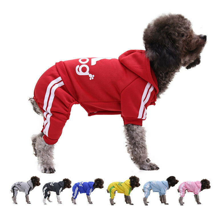 4 Leg Pet Dog Clothes Cat Puppy Coat Winter Hoodies Warm Sweater Jacket Clothing