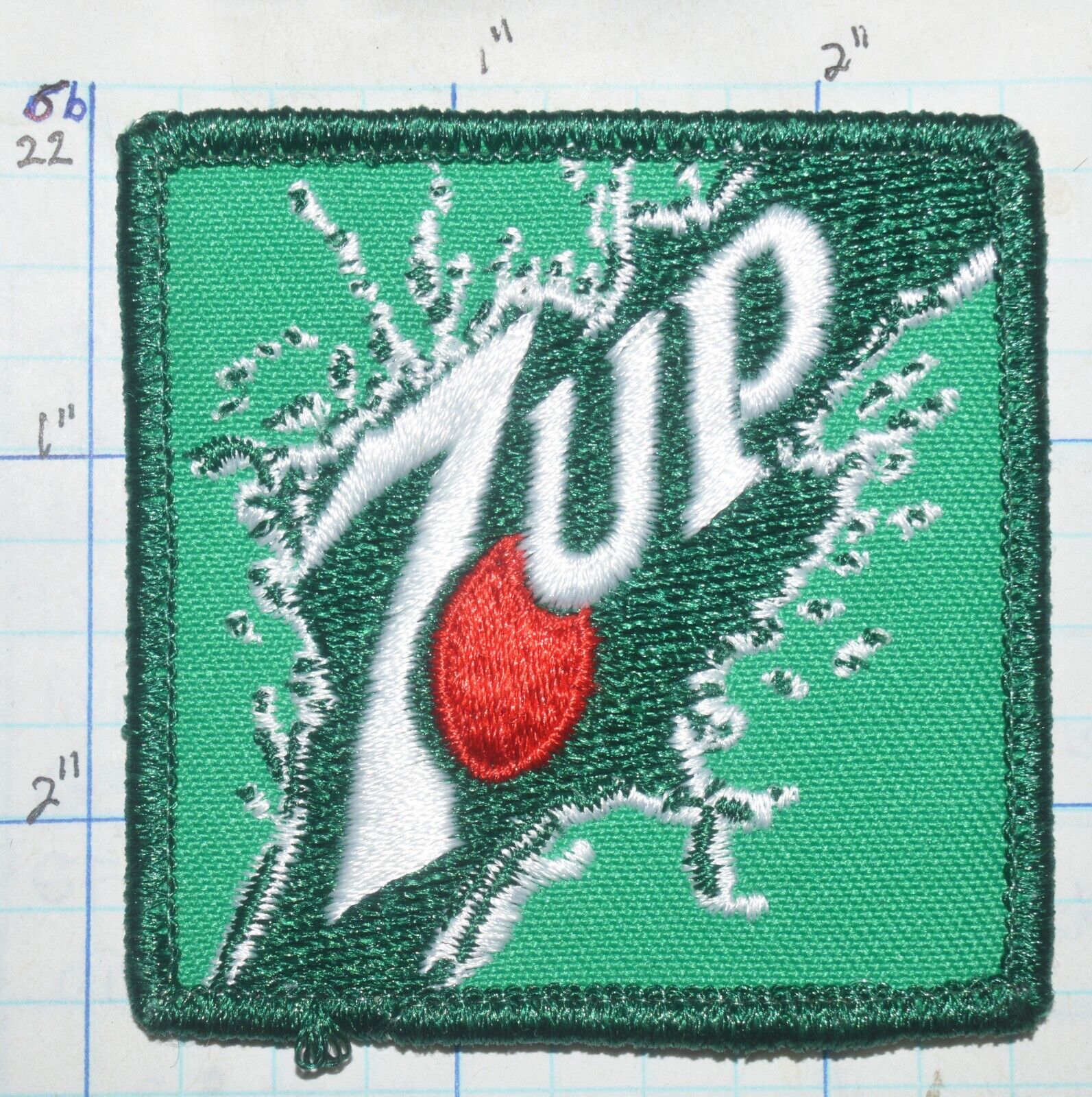 7UP 7-UP SODA POP BEVERAGE ADVERTISING LOGO UNUSED 2.5
