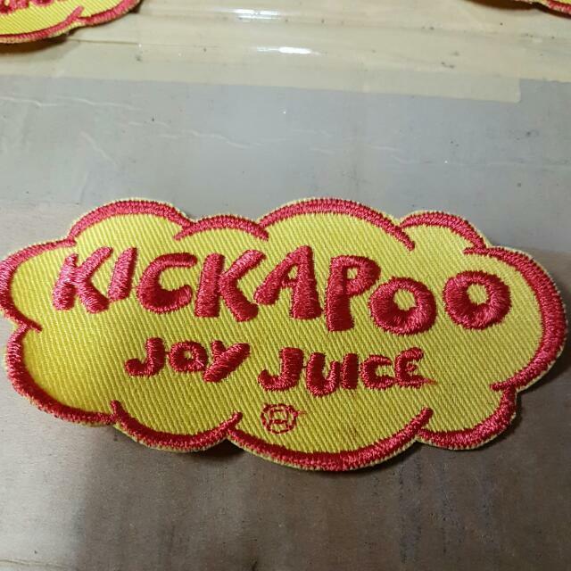 1960's Singapore - Kickapoo Joy Juice soda drink embroidery Badge / patch