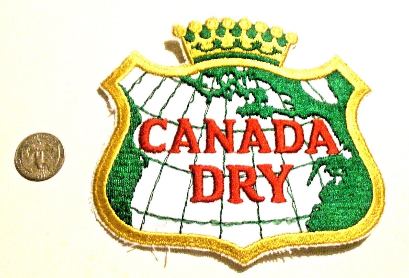 Canada Dry Embroidered Soda Patch Vintage 5-3/4
