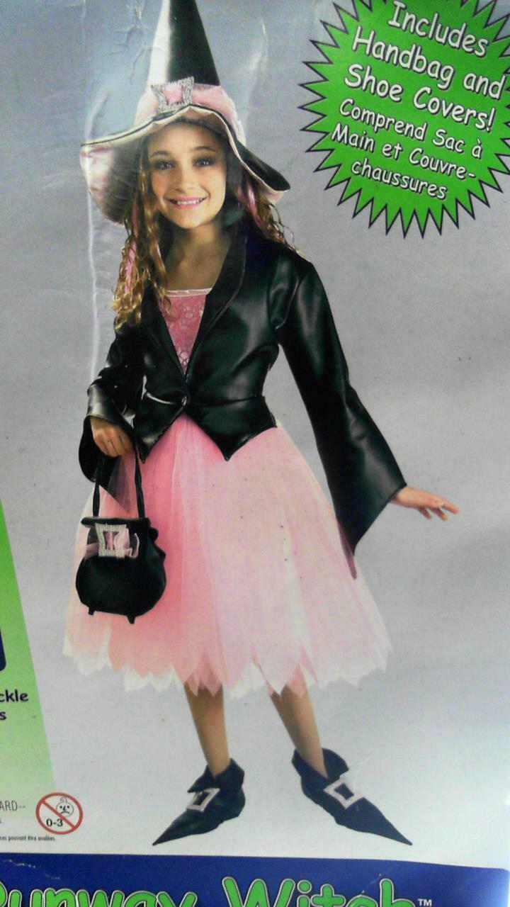 Runway Witch Girls Kids Handbag 4+ Pink Black Metallic