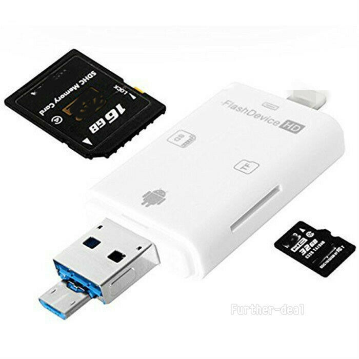 USB Flash Drive SD TF Card Reader For iPhone X 8 7 6s 6 Plus 5 s iPad Air Mini