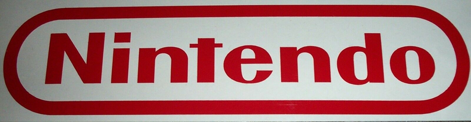 Nintendo Nes Sticker Decal Logo Super Snes 1"x 4" Red