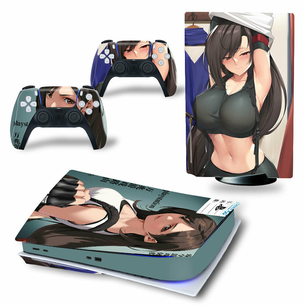 PS5 Console Hentai Anime Girls Porn Decals Skins For Controllers Vinyl Stickers