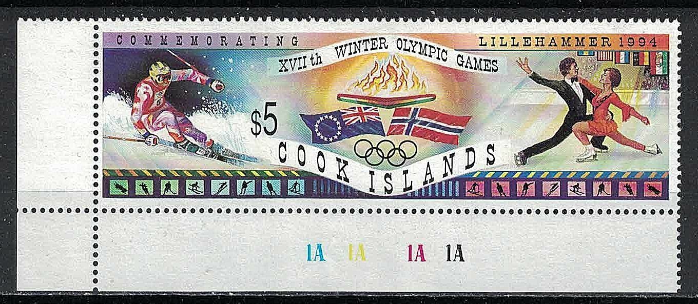 COOK ISLANDS:1994 SC#1147 MLH 1994 Winter Olympics, Lillehammer
