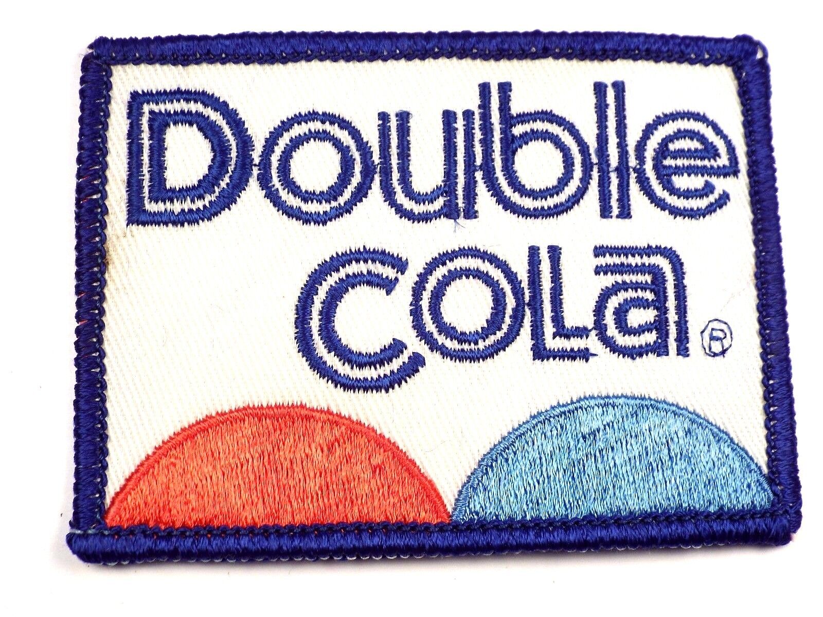 Original Vintage Double Cola Embroidered Uniform Patch Soda Collectible SMALL SZ